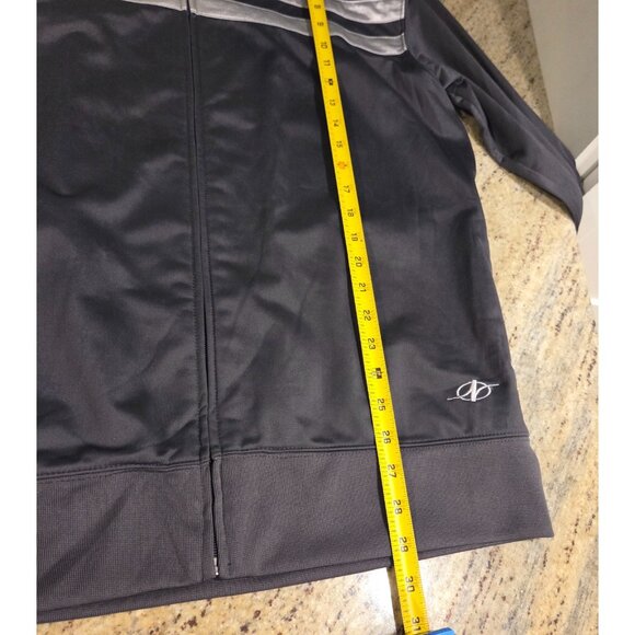 Nordictrack Gray Black Full Zip Track Jacket Size L Athletic Workout - Picture 4 of 14